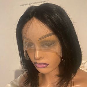Wig 100% human for sale, short bob wig wig lace front human hair wigs for women.